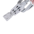 NEMA 1-15P to NEMA 1-15R Indoor White Extension Cord